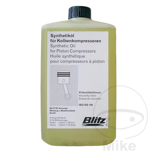 Huile synthétique pour compresseur Blitz Rotary KOMPRESSOROEL SYN 1 litre