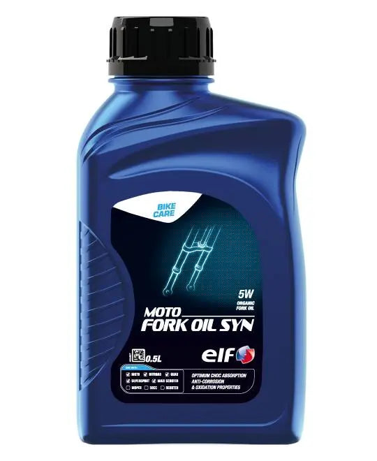 Huile de fourche synthétique ELF 5W 500 ml