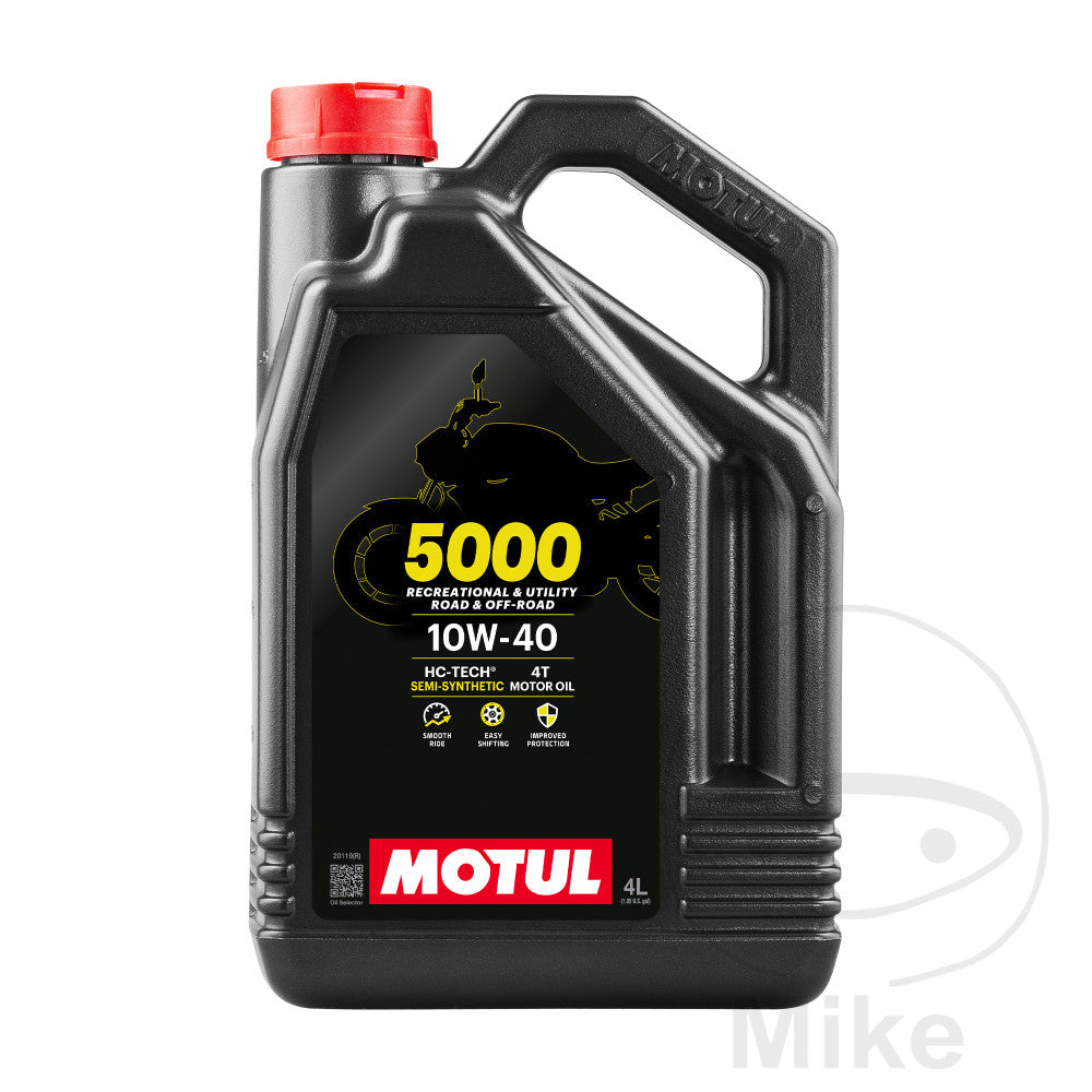 Huile Moteur Motul 10W40 4T semi-synthétique 5000 - 4 L