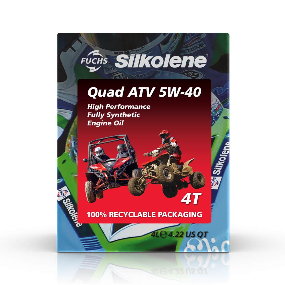 Silkolene Quad ATV 5W40 - Huile moteur 4T 100% synthèse 4L