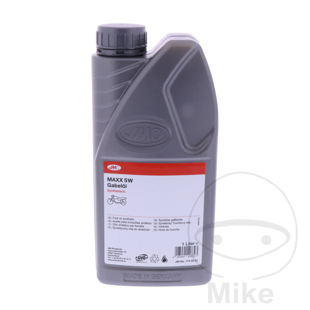 Huile de fourche JMC Maxx 5W synthétique 1 litre