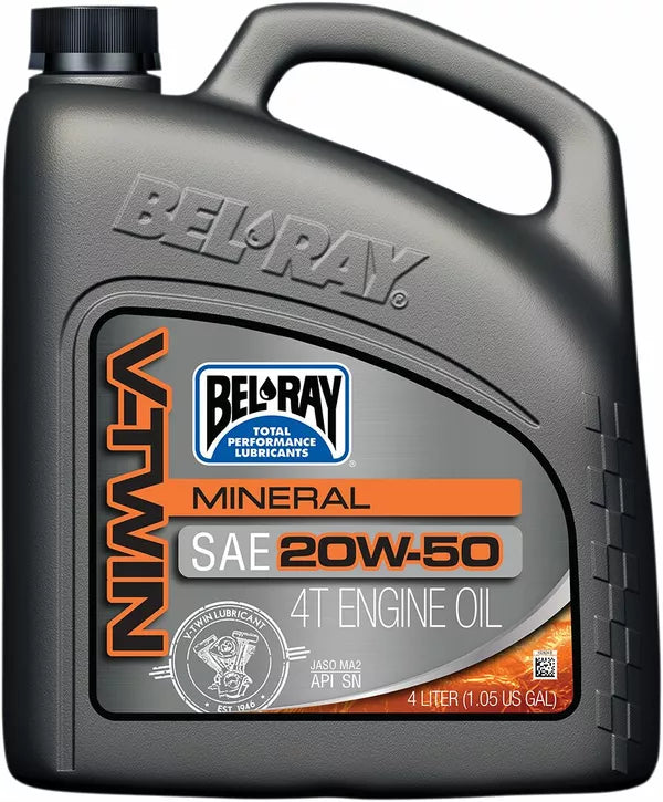 Huile moteur BEL-RAY Oil V-Twin 20W50 4L