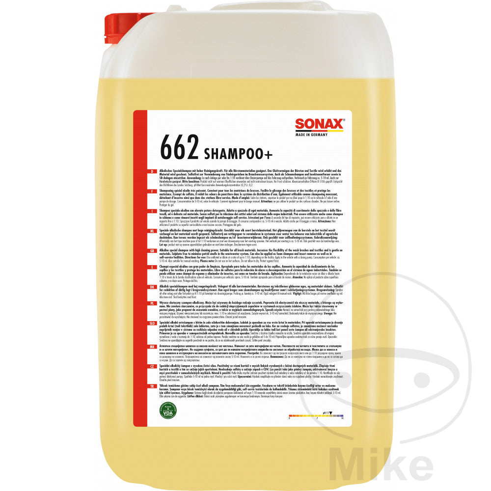 Shampooing SX 25 litres Sonax avec robinet de vidange