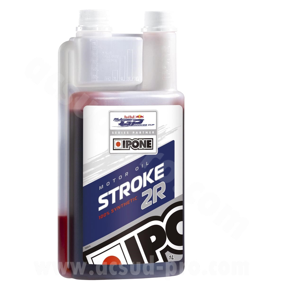 Huile moteur IPONE 2T Stroke 2R synthèse Red Bull Moto GP Rookies Cup 1L