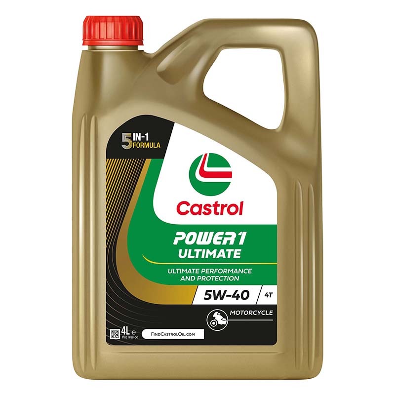 Huile moteur 4 temps Castrol Power 1 Ultimate 4T 5W40 - 4L
