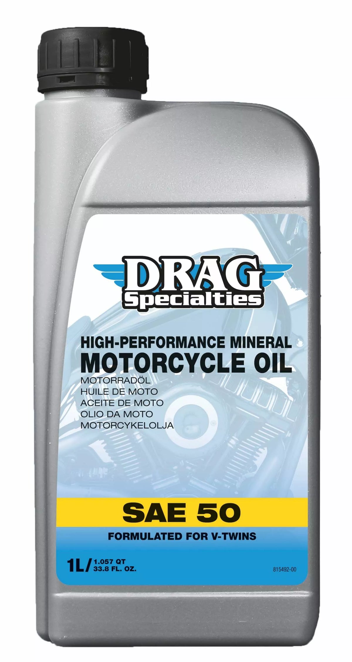 Huile moteur DRAG SPECIALTIES OIL E-Drag SAE 50 1L