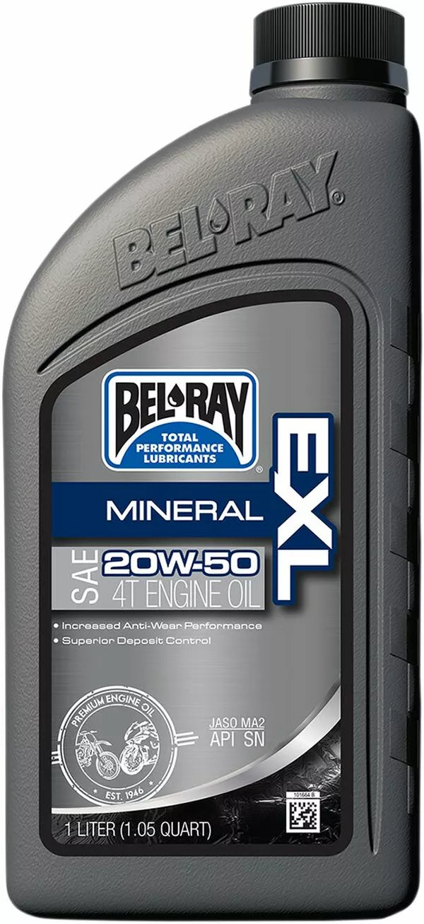 Huile minérale Bel-Ray pour moteurs 4 temps EXL