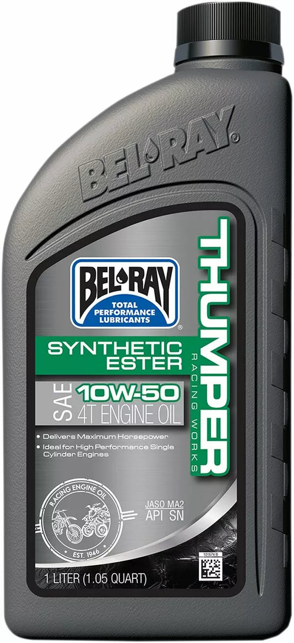 Huile moteur 4 temps Thumper® Racing ester synthétique BEL-RAY