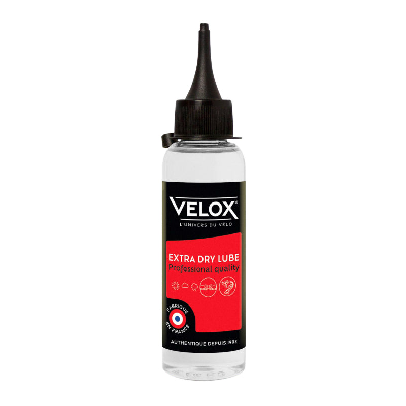 Lubrifiant chaîne vélo Velox Extra Dry Lube conditions sèches 100 ml