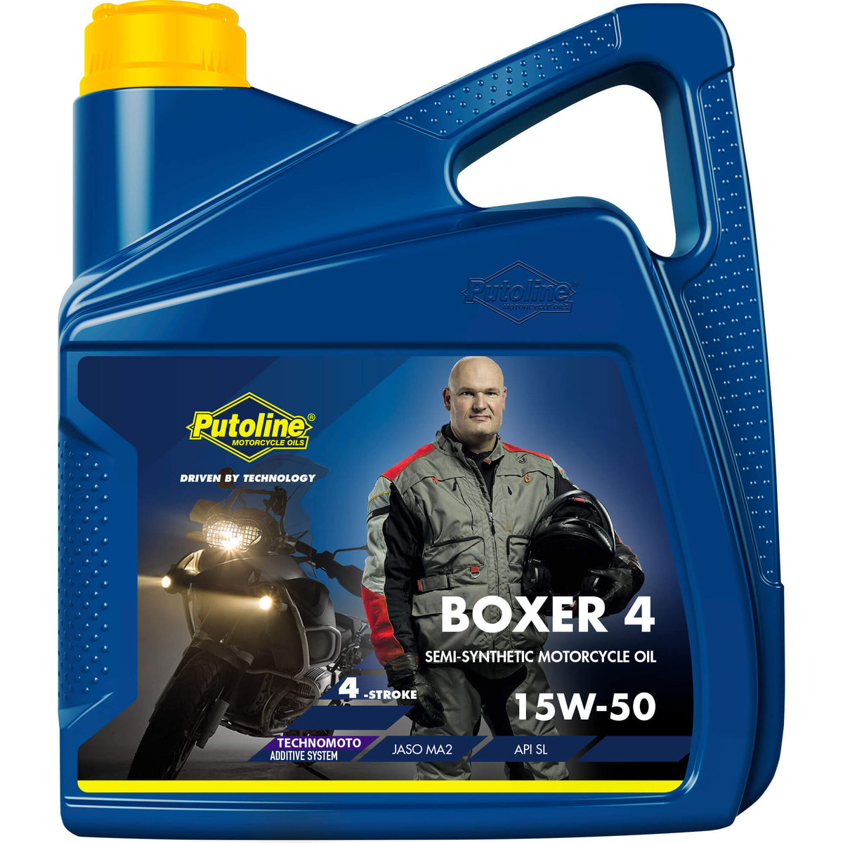 Huile moteur 4 temps 15W-50 synthèse complète Boxer 4L Putoline
