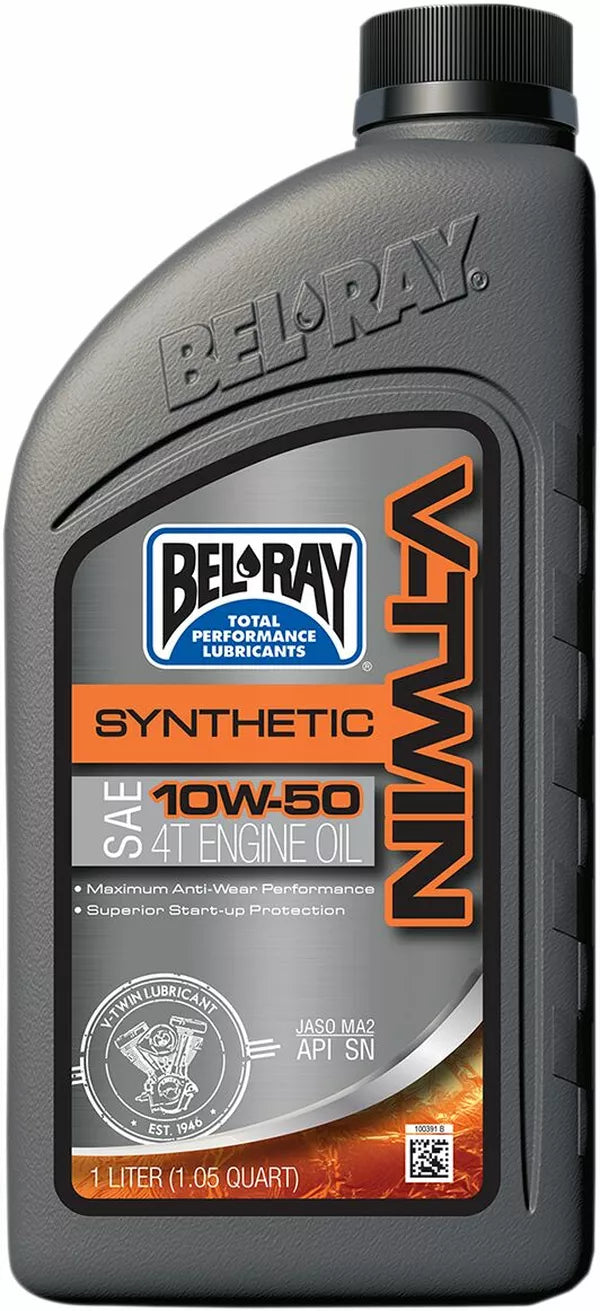 Huile moteur BEL-RAY V-Twin synthétique 10W50 1L