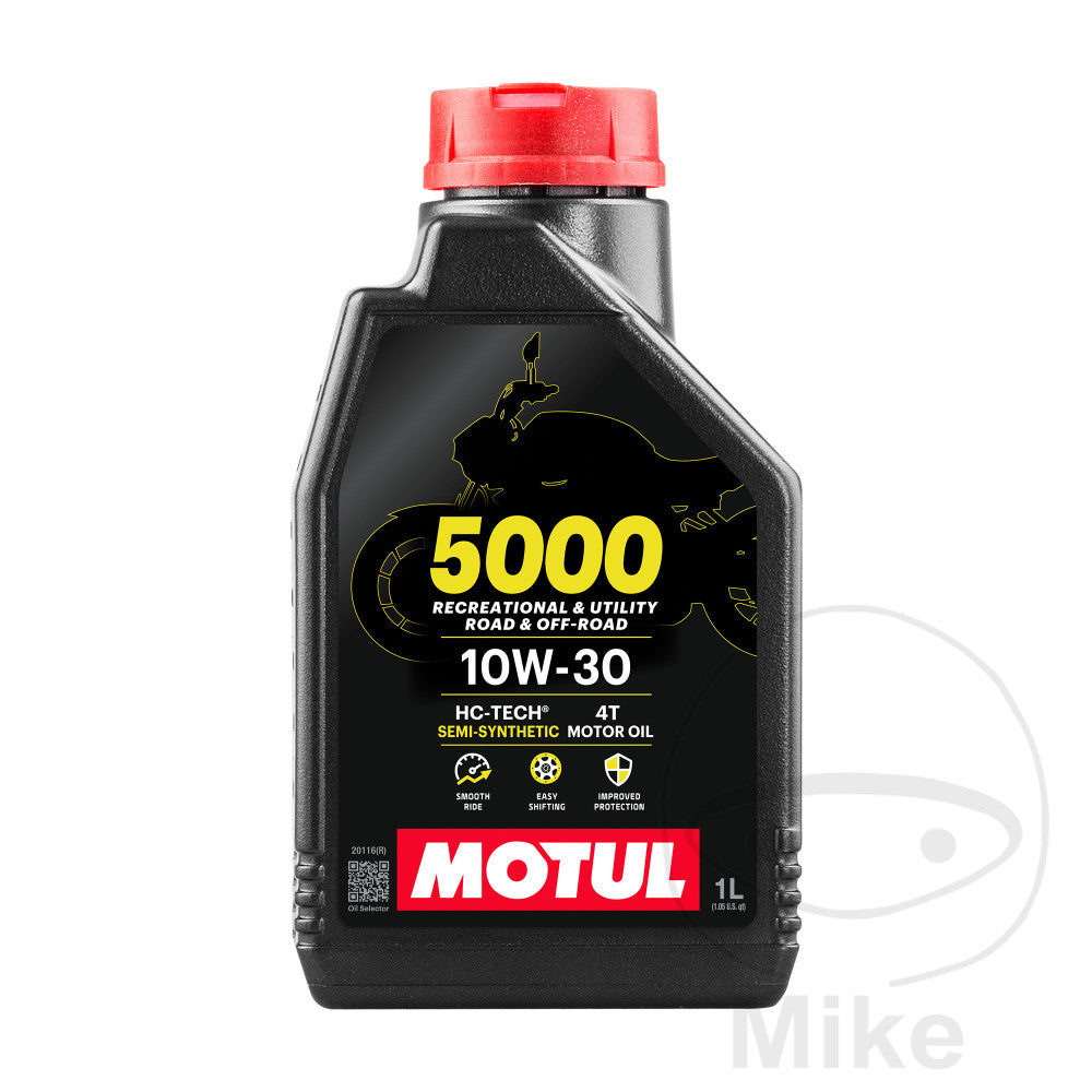 Huile Moteur Motul 10W30 4T Synthétique 5000 - 1 Litre