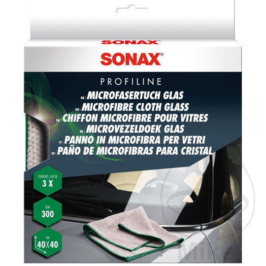 Microfibres pour vitres Sonax x3