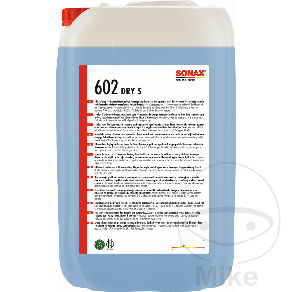 Séchoir brillant 25 litres Sonax avec robinet de vidange 5566039