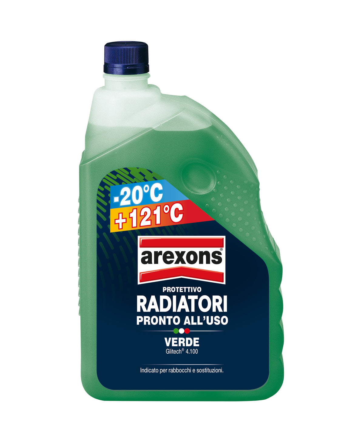 Liquide de refroidissement vert 2L universel -20°C/+121°C Arexons