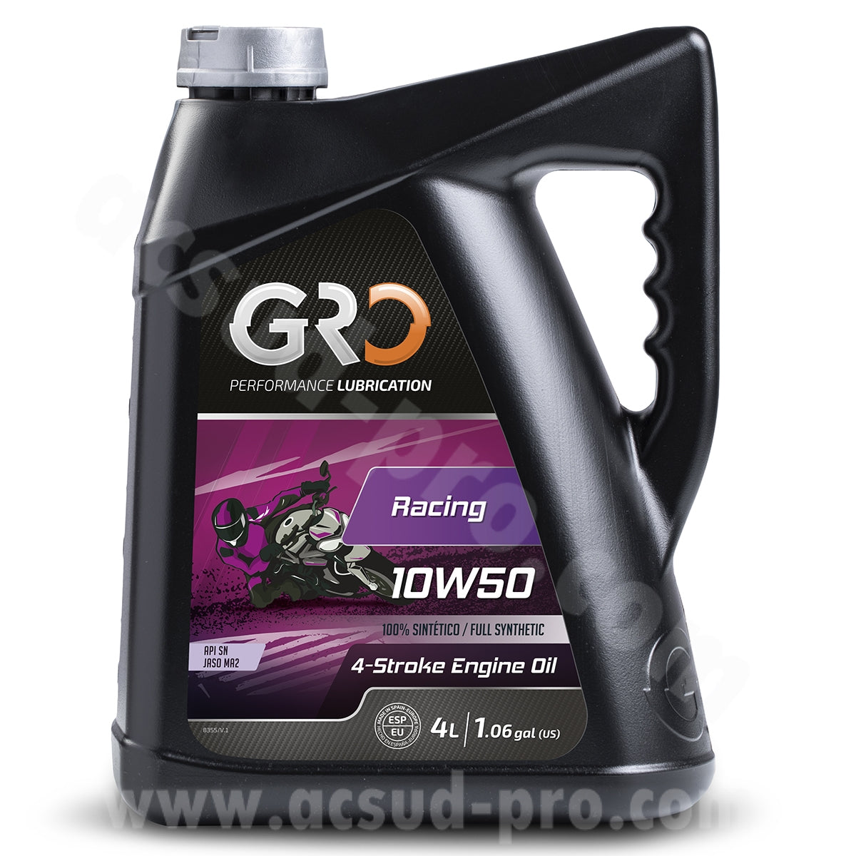 Huile moteur Global Racing 4T 10W50 100% synthèse 4L