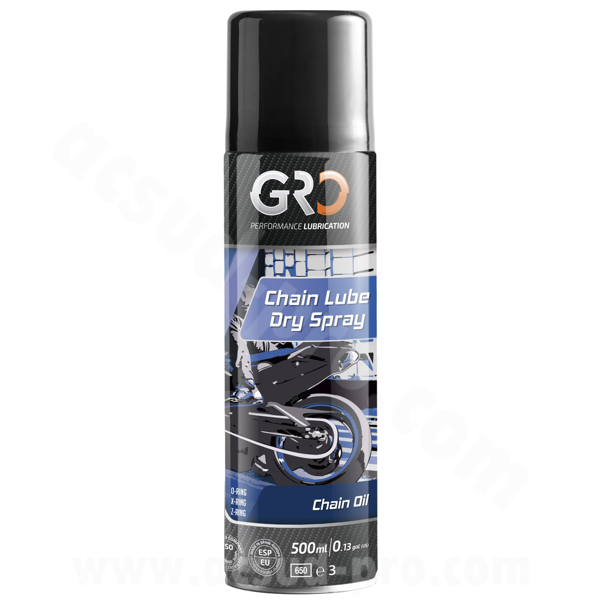 Lubrifiant chaîne Global Racing Oil spray sec PTFE 500 ml