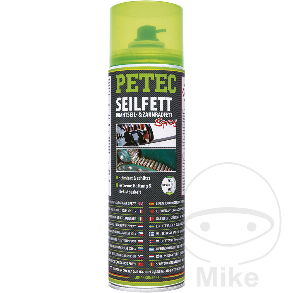 Graisse pour câbles en spray 500 ml Petec
