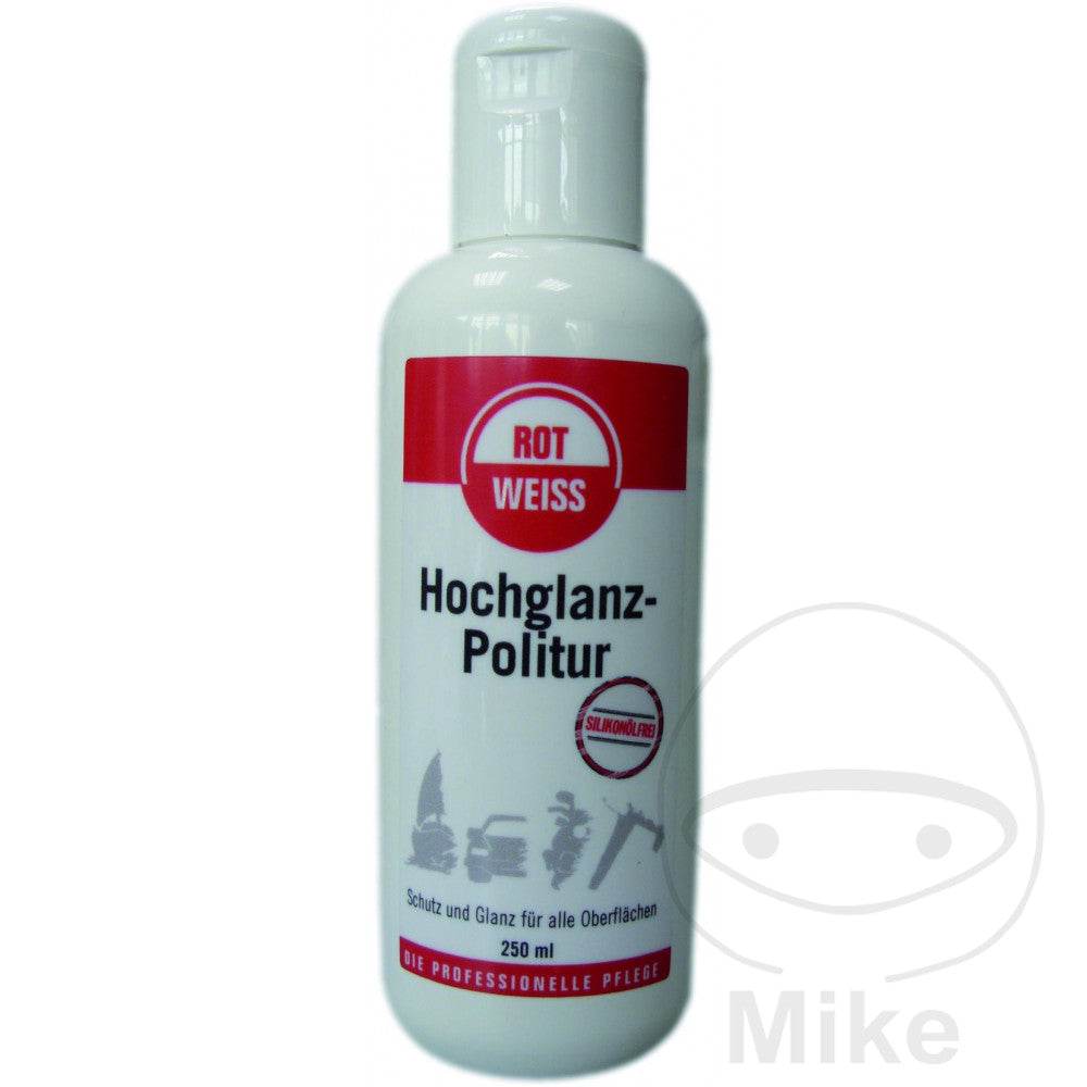 Rotweiss Poli haute brillance 250 ml Rouge-blanc sans silicone