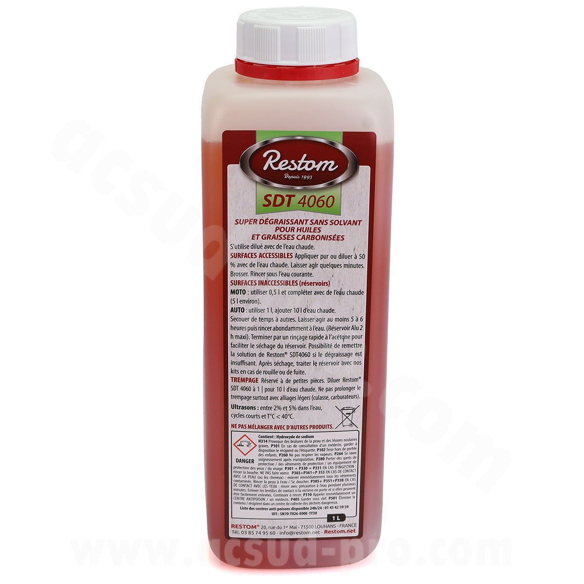Restom STD 4060 dégraissant pour réservoir 1L