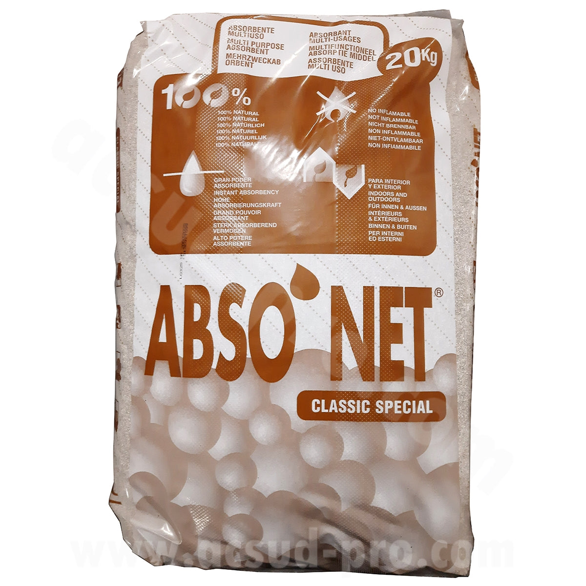Granulés absorbants sépiolite 15/30 mm Sélection P2R - 20 kg