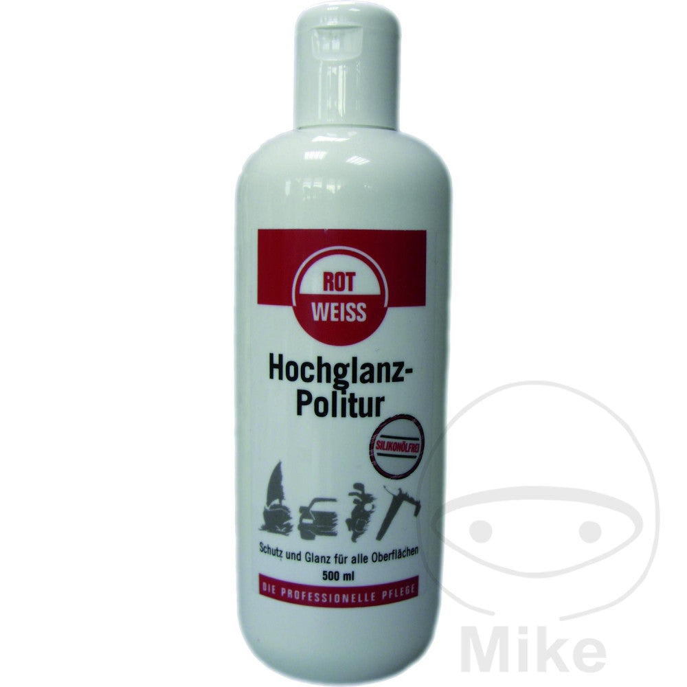 Rotweiss Poli brillant 500 ml Rouge-blanc sans silicone