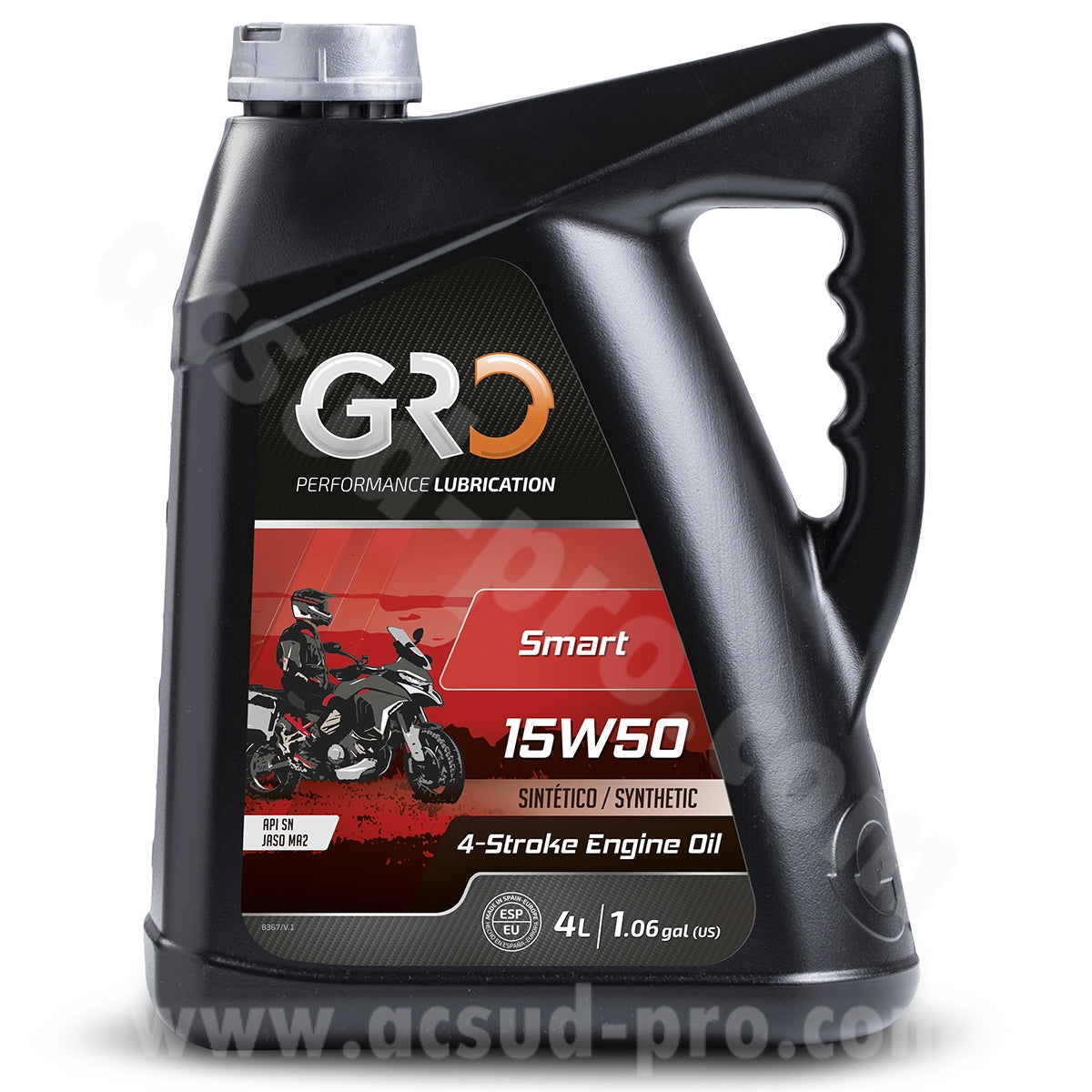 Huile moteur Global Racing Oil 4T Smart 15W50 synthèse bidon 4L