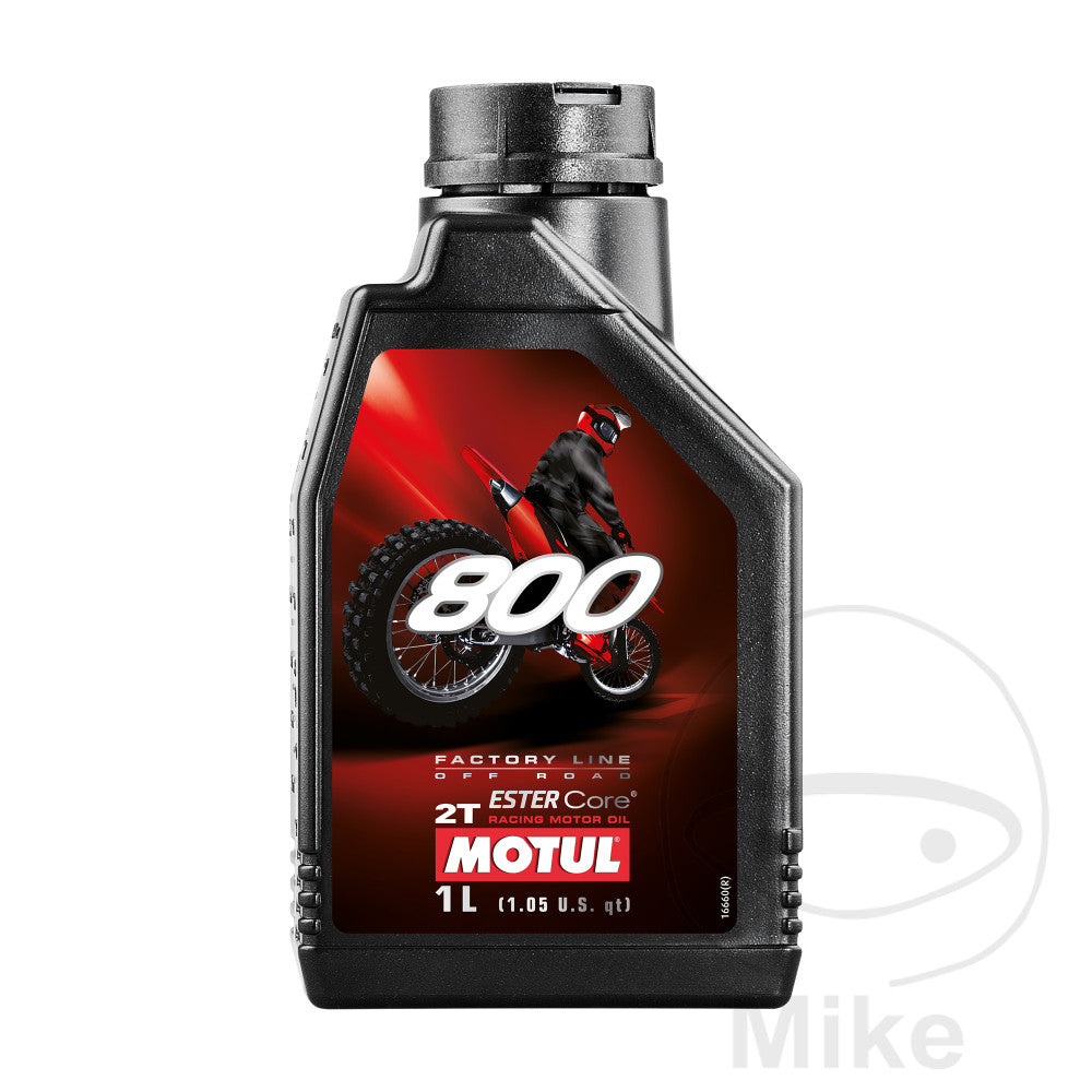 Huile Moteur 2 temps Motul 800 Factory Line Offroad Rac synthétique 1 L