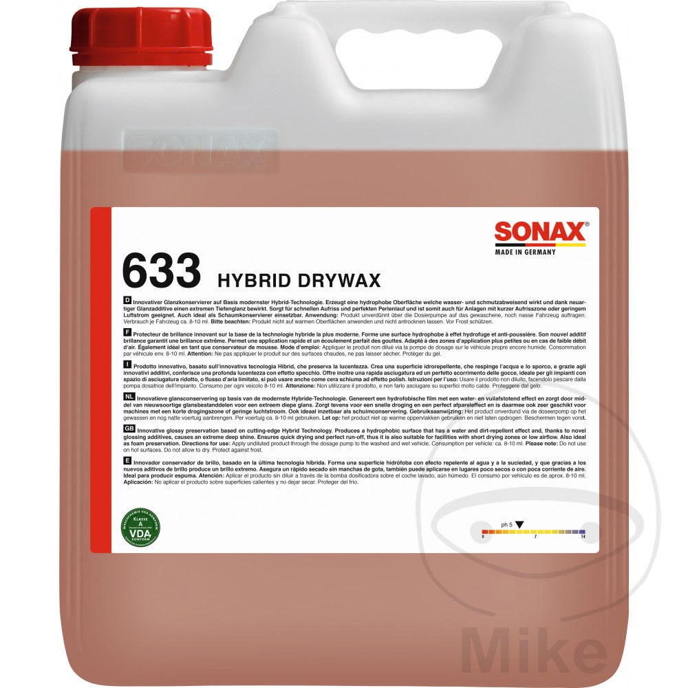 Conservateur hybride DRYWACHS 10 litres et durite de vidange Sonax 5566039