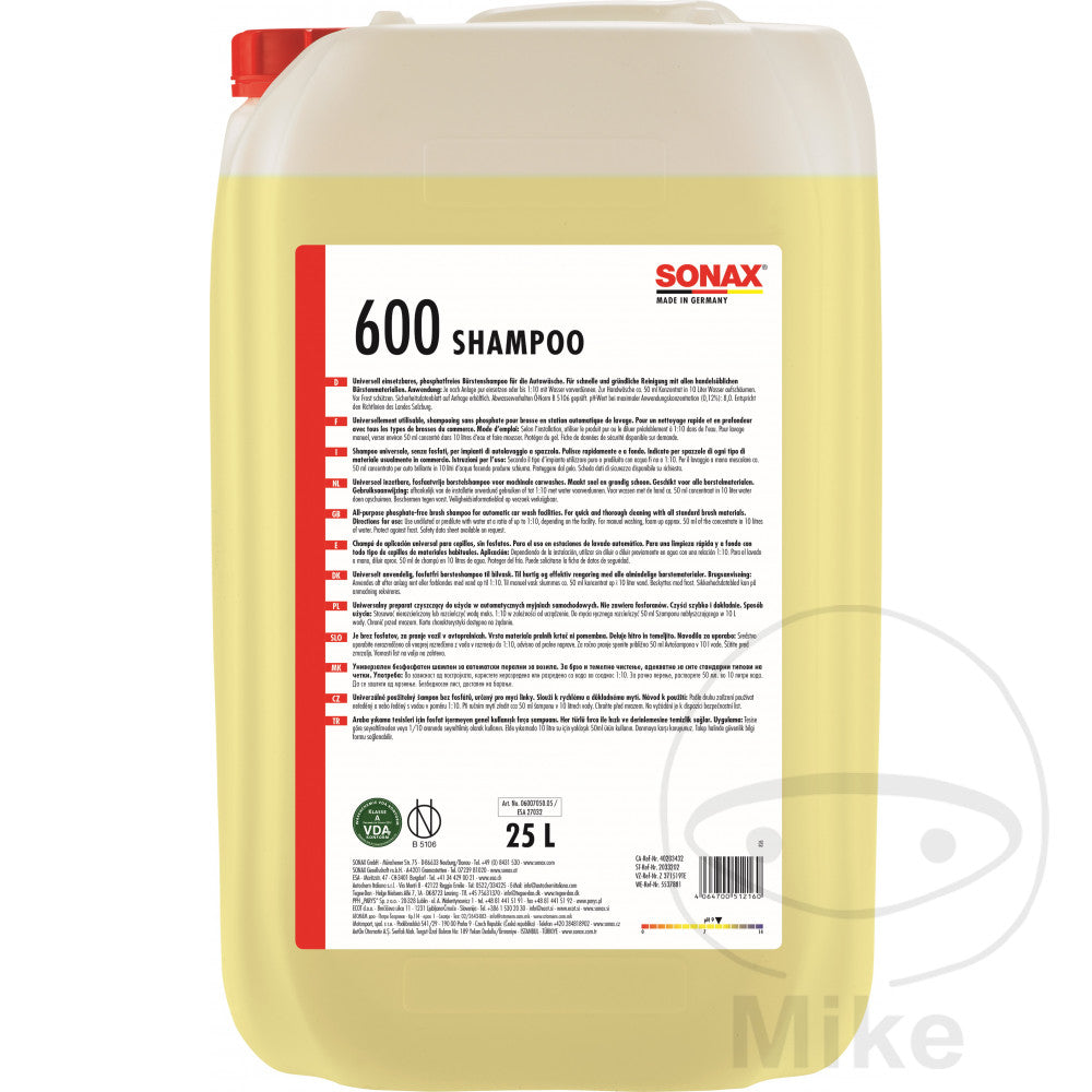 Shampooing brillant 25 litres Sonax M système de lavage intégré