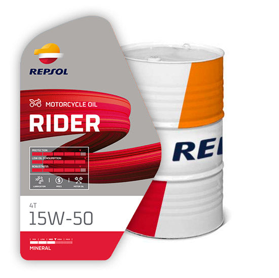 Huile moteur REPSOL 208 L Rider 4T 15W50
