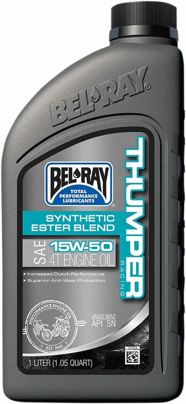 Huile moteur 4 temps Thumper® Racing multigrade avec ester synthétique BEL-RAY