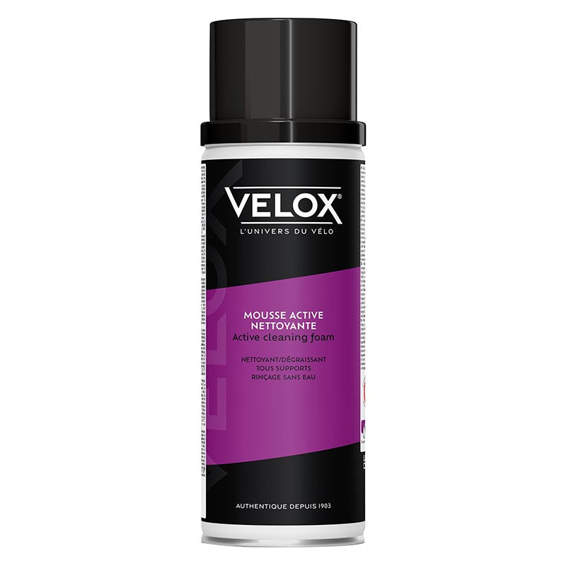 Nettoyant dégraissant vélo Velox tous supports mousse active aérosol 500 ml