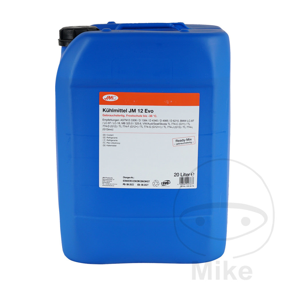 Liquide de refroidissement JM 12 EVO 20 Antigel Ready-Mix Alternative JMC