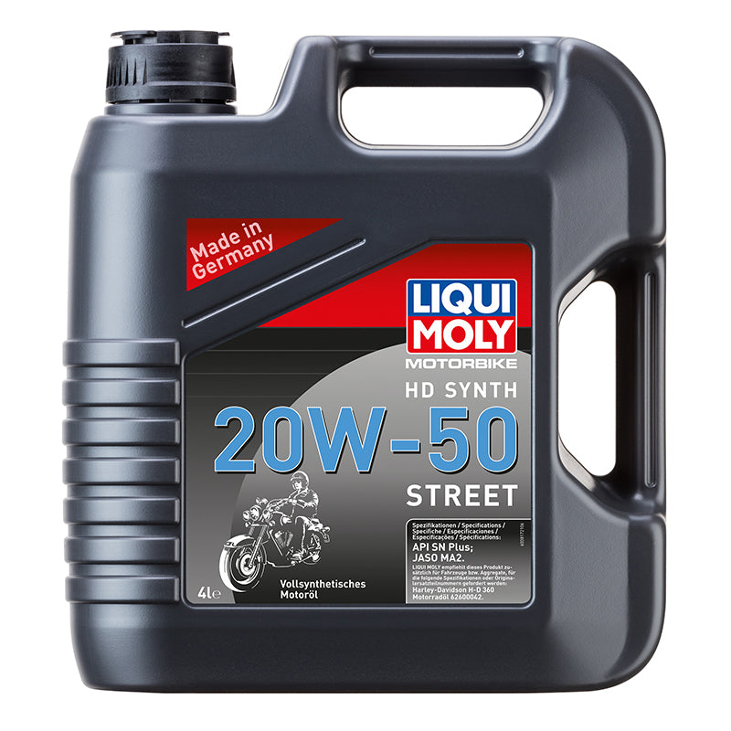 Huile moteur 4 temps synthétique Liqui Moly Street HD 20W50 - 4 l