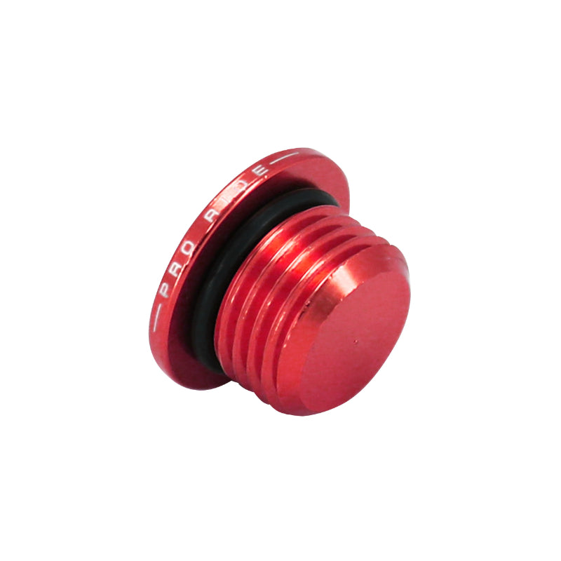Bouchon d'huile boîte KRM Pro Ride aluminium CNC rouge Derbi 50 Senda GPR