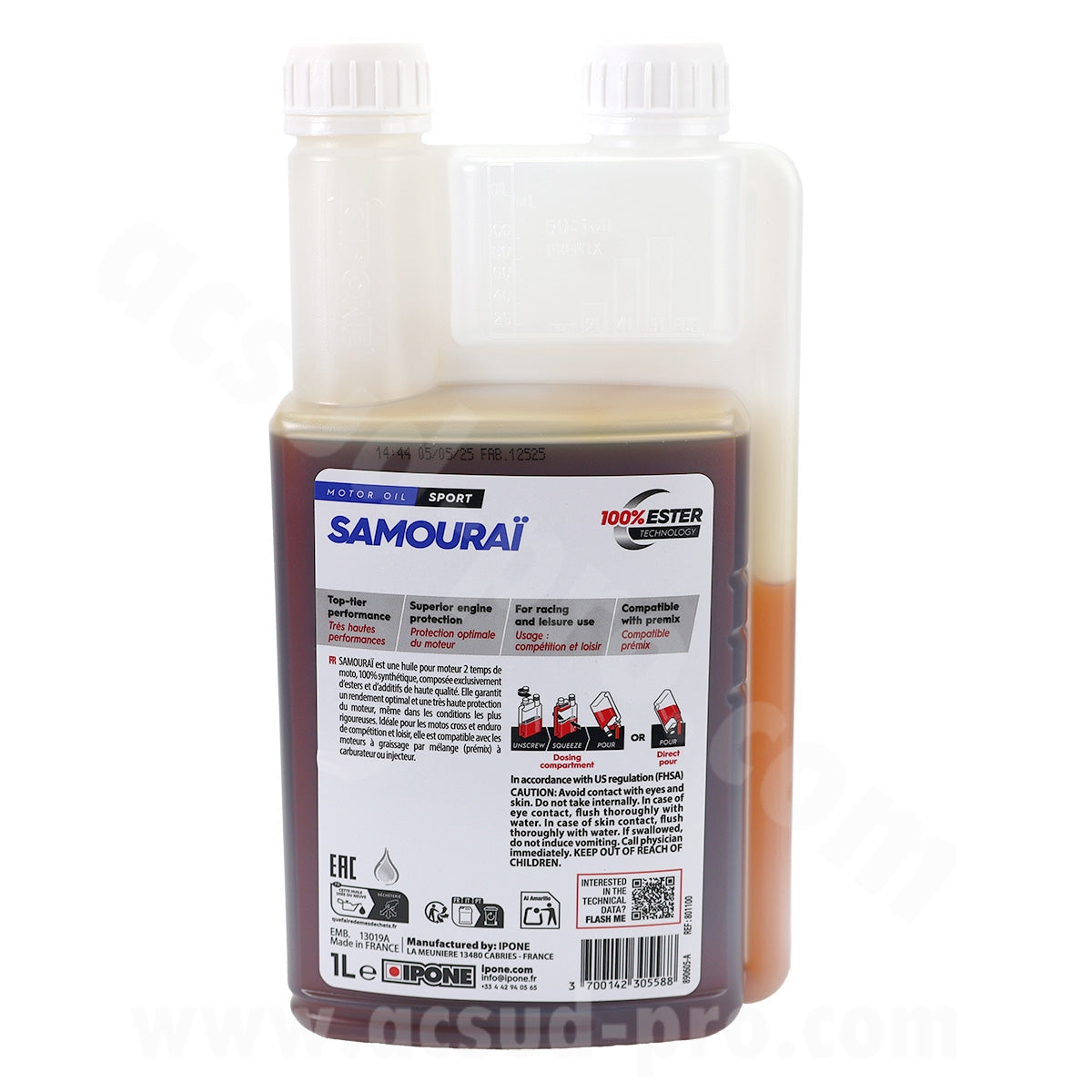 Ipone Huile moteur 2T Samouraï 1 L