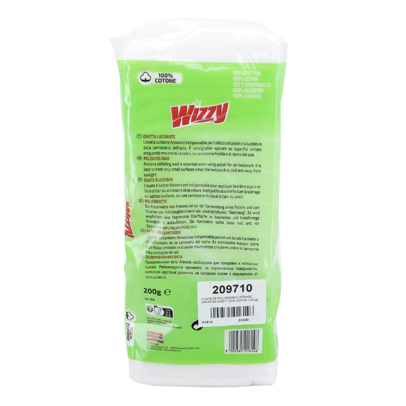 Ouate de polissage-lustrage Arexons Wizzy 100% coton 200 g