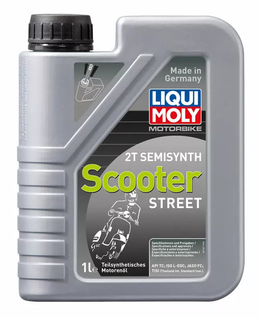 Huile moteur 2 temps semi-synthétique Liqui Moly Scooter Street 2T 1 L