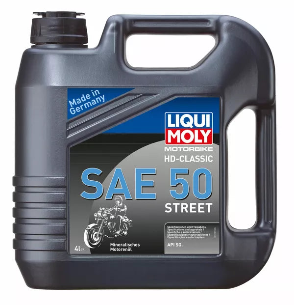 Huile moteur 4 temps Liqui Moly HD-Classic 4T SAE 50 minérale 4 L