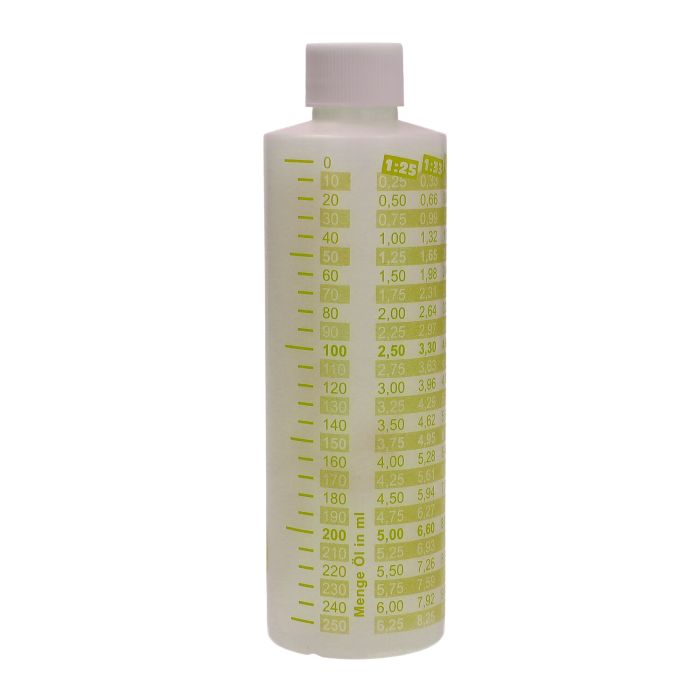 Doseur gradué Schmitt 2 temps huile de mélange 250 ml jaune