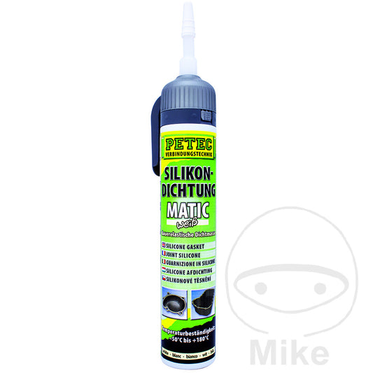 Scellant silicone blanc 200 ml Petec