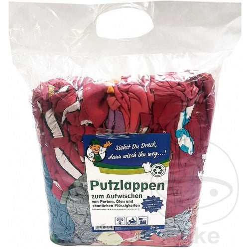 Chiffons de nettoyage coton coloré 2,5 kg EDE