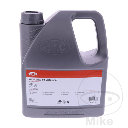 Huile moteur JMC Maxx 20W50 4T HC-Synthèse TWIN 4 L