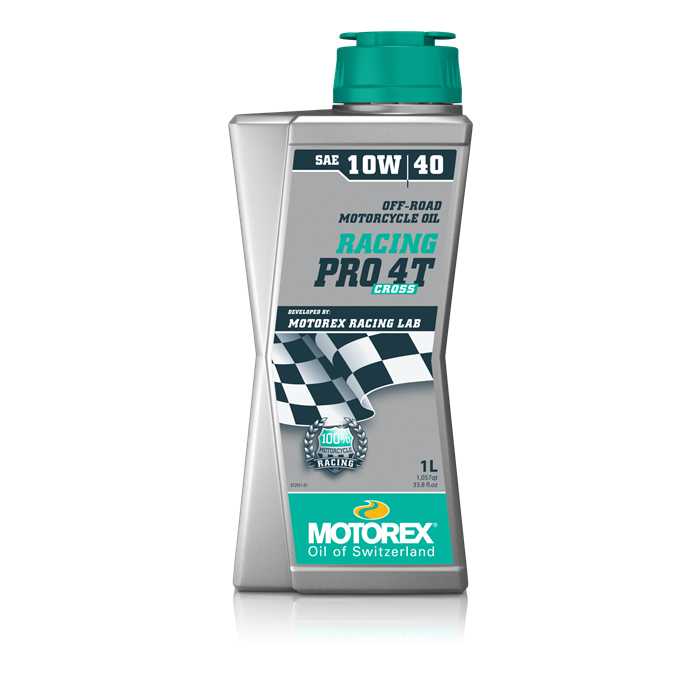 Huile moteur MOTOREX Racing Pro 4T 10W/40 Cross