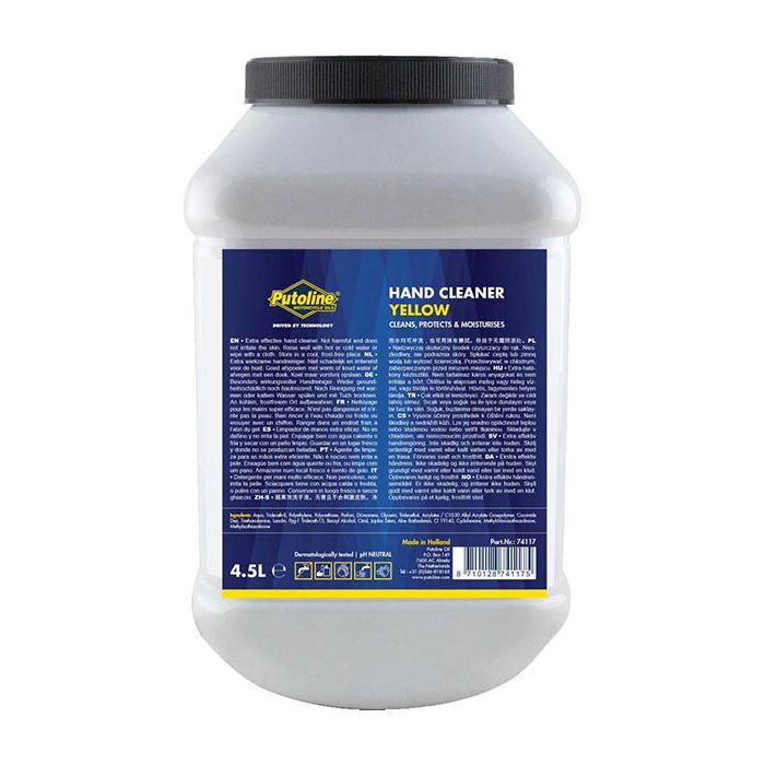 Savon nettoyant mains Putoline jaune parfum citron 4,5 L