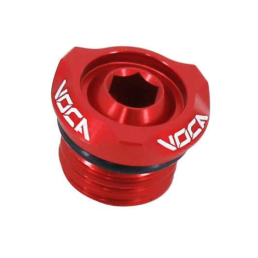 Bouchon d'huile 50 a boite voca evo V2 minarelli 50 AM6-RIEJU 50 MRT, smx-yamaha 50 TZR, dtr-peugeot 50 XPS, XR6-BETA 50 rr-sherco 50 SM-R, se-r alu CNC rouge