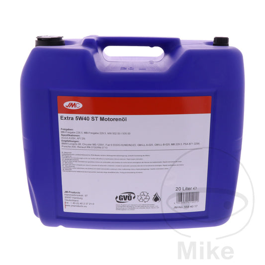 Huile moto 5W40 ST 20L JMC EXTRA Alternative 5580124