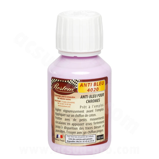 Restom antibleu 4020 - Nettoyant chromes et inox