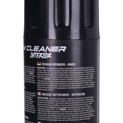 Nettoyant pour tissus d'ameublement 5 en 1 casque/selle/vêtements - Bombe aérosol 650 ml